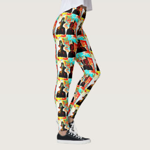 Modern konstthanksgiving leggings