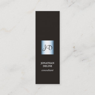 Modern konsulent för Monogram för Mini Visitkort