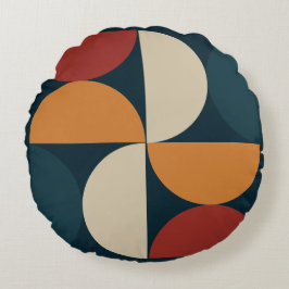 Modern koppar i mitten av århundradet rund kudde