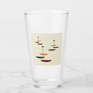 Modern köräknaroptik i mitten av århundradet glaskopp