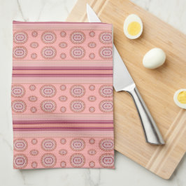 Modern koral mönstrad kökshandduk