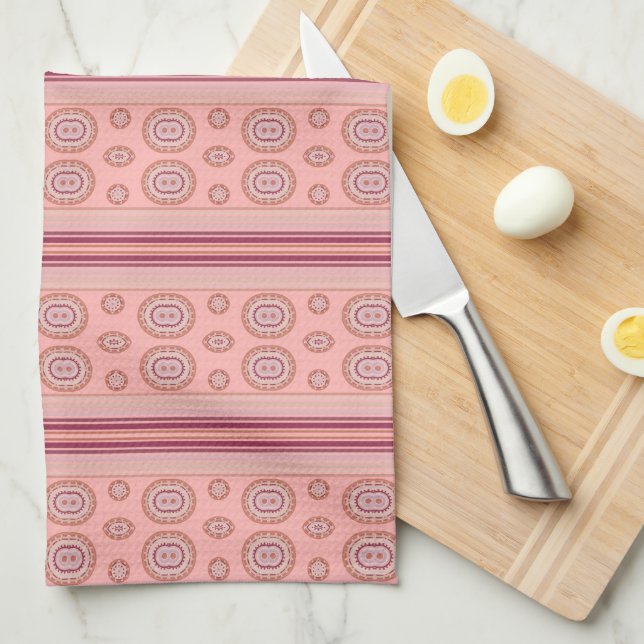 Modern koral mönstrad kökshandduk (Vikt i Fjärdedel)