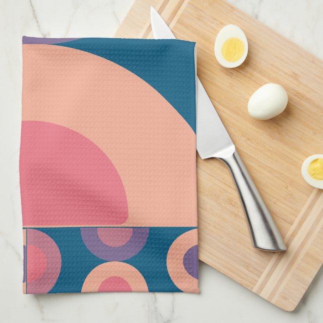 Modern koralhav i mitten av århundradet kökshandduk (Vikt i Fjärdedel)