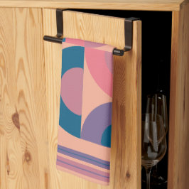 Modern koralhav i mitten av århundradet kökshandduk