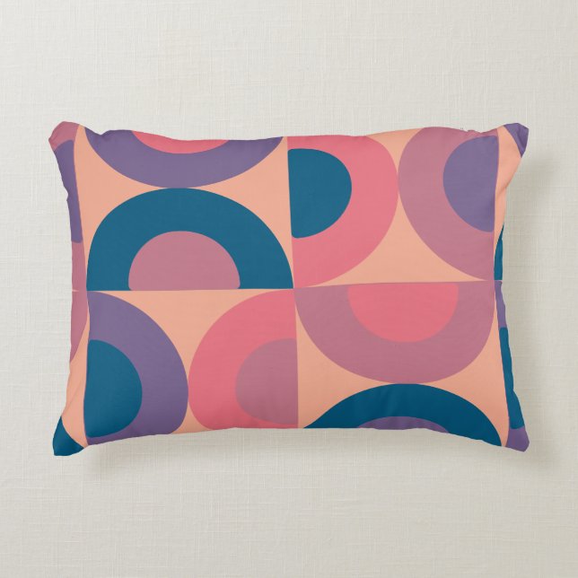 Modern koralhav i mitten av århundradet prydnadskudde (Framsidan)