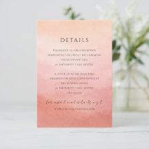 Modern Korall Coastal Chic Elegant Bröllop
