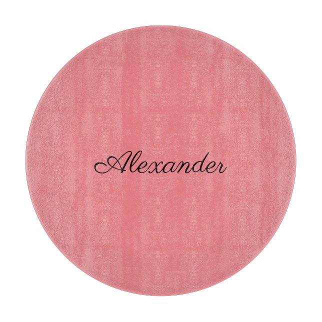 Modern korallmall, svart skript, skärande boa (Framsidan)