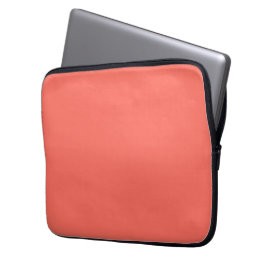 Modern korallrosa enfärgad färg laptop fodral