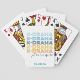 Modern koreansk Drama Älskare K-drama Fläkt eget n Casinokort