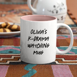Modern koreansk Drama Personlig Kdrama Watching Två-Tonad Mugg