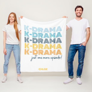 Modern koreansk drama tittar på Blanket Ull Fleecefilt
