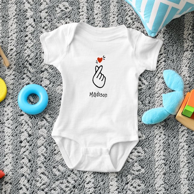 Modern koreansk kärlekssymbol t shirt (Modern Korean Love Symbol Baby Bodysuit)