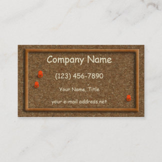 Modern Kork (ram) Visitkort