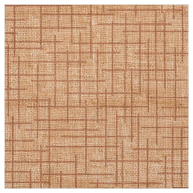 Modern korsstickad jute strukturmönster tyg (Provkarta)