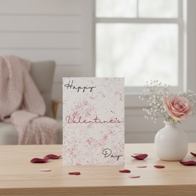 Modern kort för svarta och röda, enkla hjärtdagar (Skapare uppladdad)