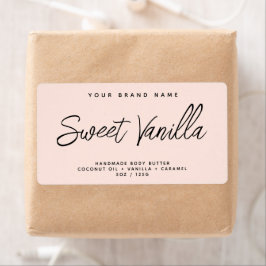 Modern kosmetikaetikett för kroppssmör av enkel el fraktsedel