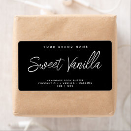 Modern kosmetikaetikett för kroppssmör av enkel el fraktsedel