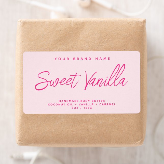 Modern kosmetikaetikett för kroppssmör av enkel el fraktsedel (Insitu)