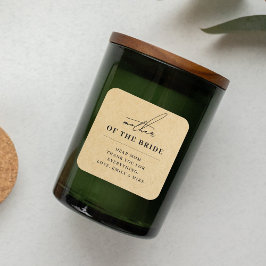 Modern Kraft Budens mamma Gift Fyrkantigt Klistermärke