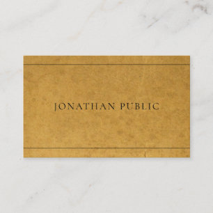Modern Kraft-Papper utseende - sofistikerad design Visitkort