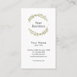 Modern krans visitkort