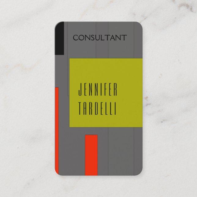 Modern Kreativ för minimalistisk Abstrakt - bakgru Visitkort (Framsida)