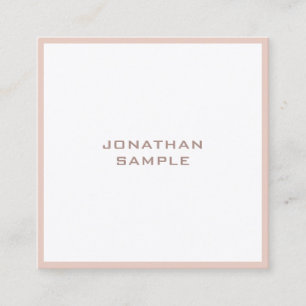 Modern Kreativ Minimalistisk Professionell Design Fyrkantigt Visitkort