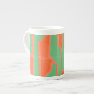 Modern krets I Benporslin Mugg