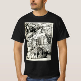 "Modern krigföring" T-shirt bläck teckning