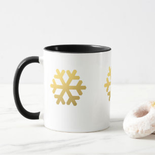 Modern kristall från guld snö mugg