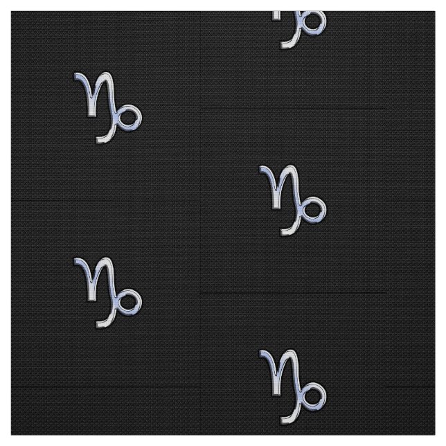 Modern krom som Capricorn-signon Snake stil Tyg (Provkarta)