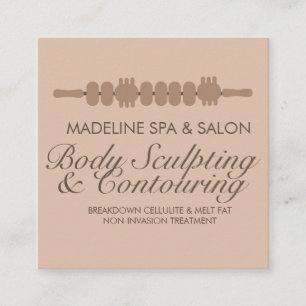 Modern kroppskonturering Kroppsskulptur Massage Fyrkantigt Visitkort