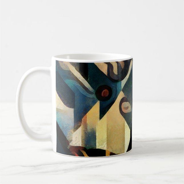 Modern kubism Eiffel Torn Painting Kaffemugg (Vänster)
