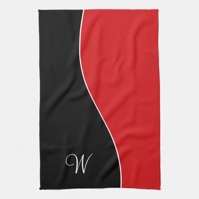 Modern Kurvor Contemporary Stil Personlig Kökshandduk (Vertikal)