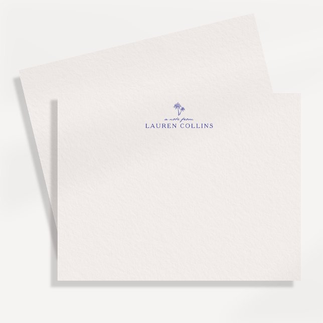 Modern kustpalmträd brevpapper notkort inbjudningar (Skapare uppladdad)