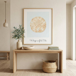 Modern kustsanddollarväggkonstaffisch poster