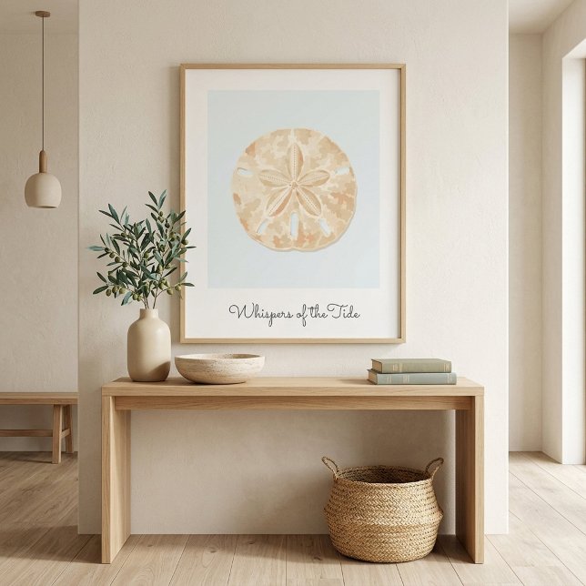 Modern kustsanddollarväggkonstaffisch poster (Skapare uppladdad)