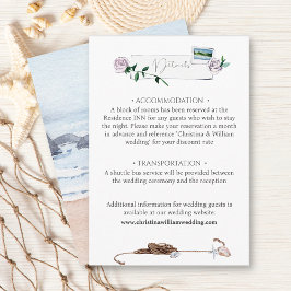 Modern Kuststrupfärg Bröllop Tilläggskort