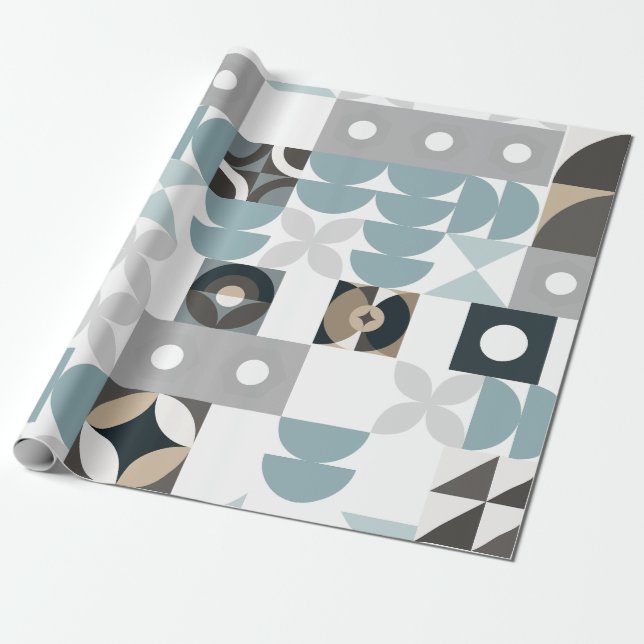 Modern,Kute,Snyggt,Geometrisk,Figursätt Pappert WP Presentpapper (Utrullad)