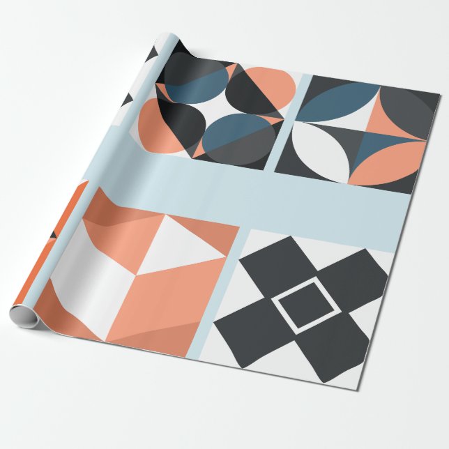 Modern,Kute,Snyggt,Geometrisk figursättning Papper Presentpapper (Utrullad)
