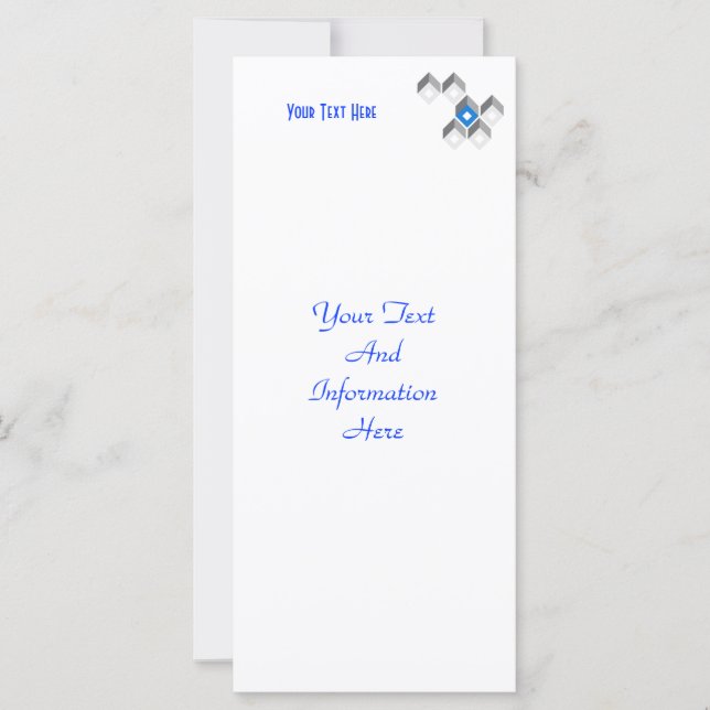 Modern kvadratrackkort (Framsida)