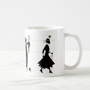 Modern kvinna kaffemugg