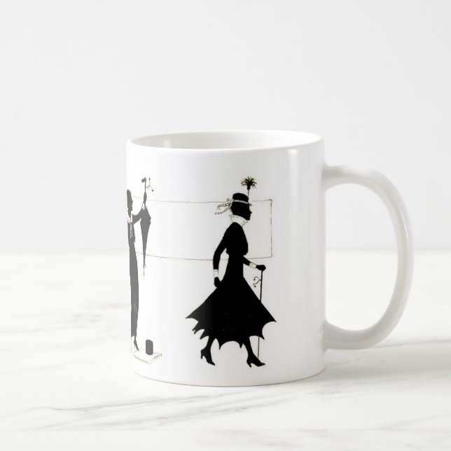 Modern kvinna kaffemugg (Höger)