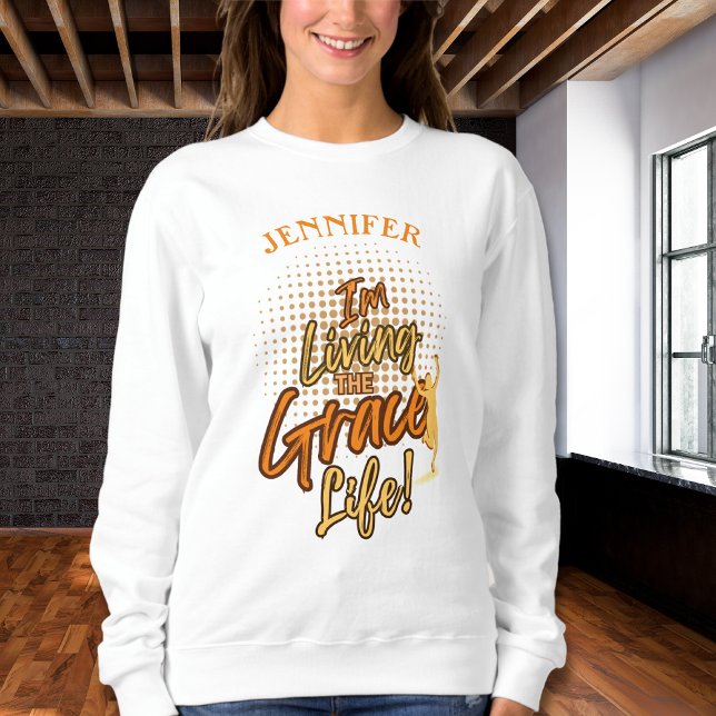 Modern kvinna som lever i Grace Life Personalisera T Shirt (Skapare uppladdad)