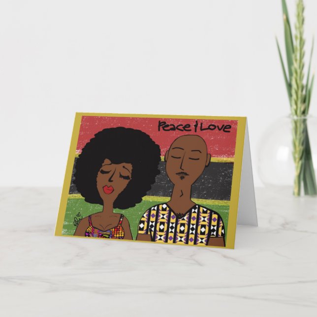 Modern Kwanzaa Kort (Framsida)