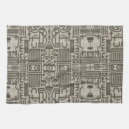 Modern Labyrinth (hieroglyphic + sand) Luxury Kökshandduk