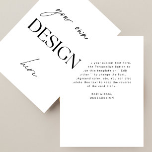 Modern Ladda upp din egen design Foto Logotyp Text