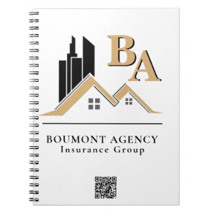 Modern Lägg Till Din Egen Logotyp Professionell Sv Anteckningsbok