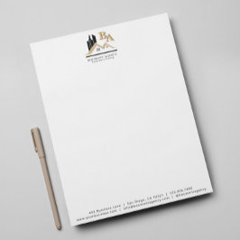 Modern Lägg Till Din Egen Logotyp Professionell Sv Brevhuvud