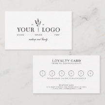 Modern Lägg till din logotyp Skönhetspresentkort 